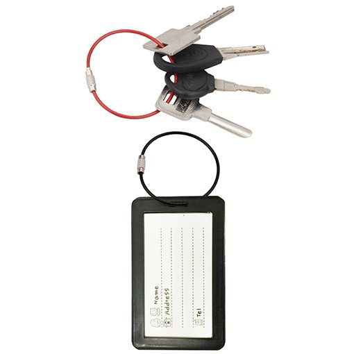 Keychain, Wisdompro 6 Pack of 6.3 Inches Stainless Steel Wire Ring 2mm Cable Loop Rings for Hanging Luggage Tag, Keyrings and ID Tag Keepers (Pack of 6 - 6.3 inch) - Image 7
