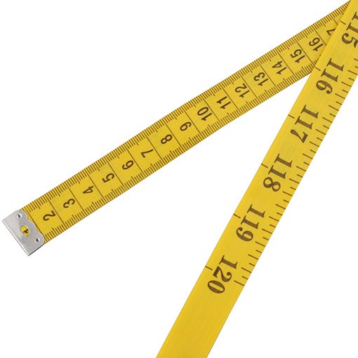 Wisdompro 120-Inch(300cm) Soft Tape Measure for Sewing Tailor Cloth, Body Measurement - Indexed in Metric and Standard Units, Convenient 0.75 Inch wide PVC Fiberglass Cloth - Yellow - Image 6
