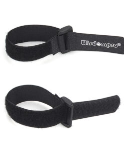 Alternative view of 20 Pack 0.8 x 8 Inches Hook and Loop Reusable Fastening Cable Tie Down Straps by Wisdompro - Reusable, Durable Functional Ties to Keep Your Home, Office, Workspace from Tangled Messes of Cords