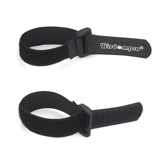20 Pack 0.8 x 8 Inches Hook and Loop Reusable Fastening Cable Tie Down Straps by Wisdompro - Reusable, Durable Functional Ties to Keep Your Home, Office, Workspace from Tangled Messes of Cords - Image 2