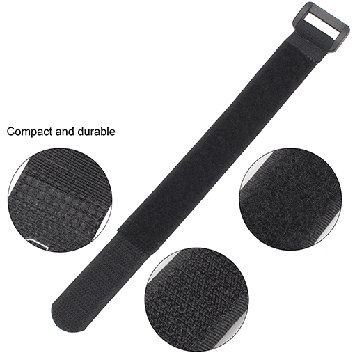 20 Pack 0.8 x 8 Inches Hook and Loop Reusable Fastening Cable Tie Down Straps by Wisdompro - Reusable, Durable Functional Ties to Keep Your Home, Office, Workspace from Tangled Messes of Cords - Image 4