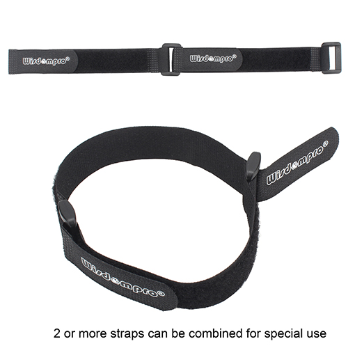 20 Pack 0.8 x 8 Inches Hook and Loop Reusable Fastening Cable Tie Down Straps by Wisdompro - Reusable, Durable Functional Ties to Keep Your Home, Office, Workspace from Tangled Messes of Cords - Image 5